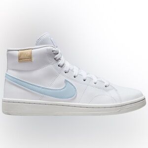 Nike Women's Court Royale 2 Mid Sneaker "White/Blue Tint" - Sz 10